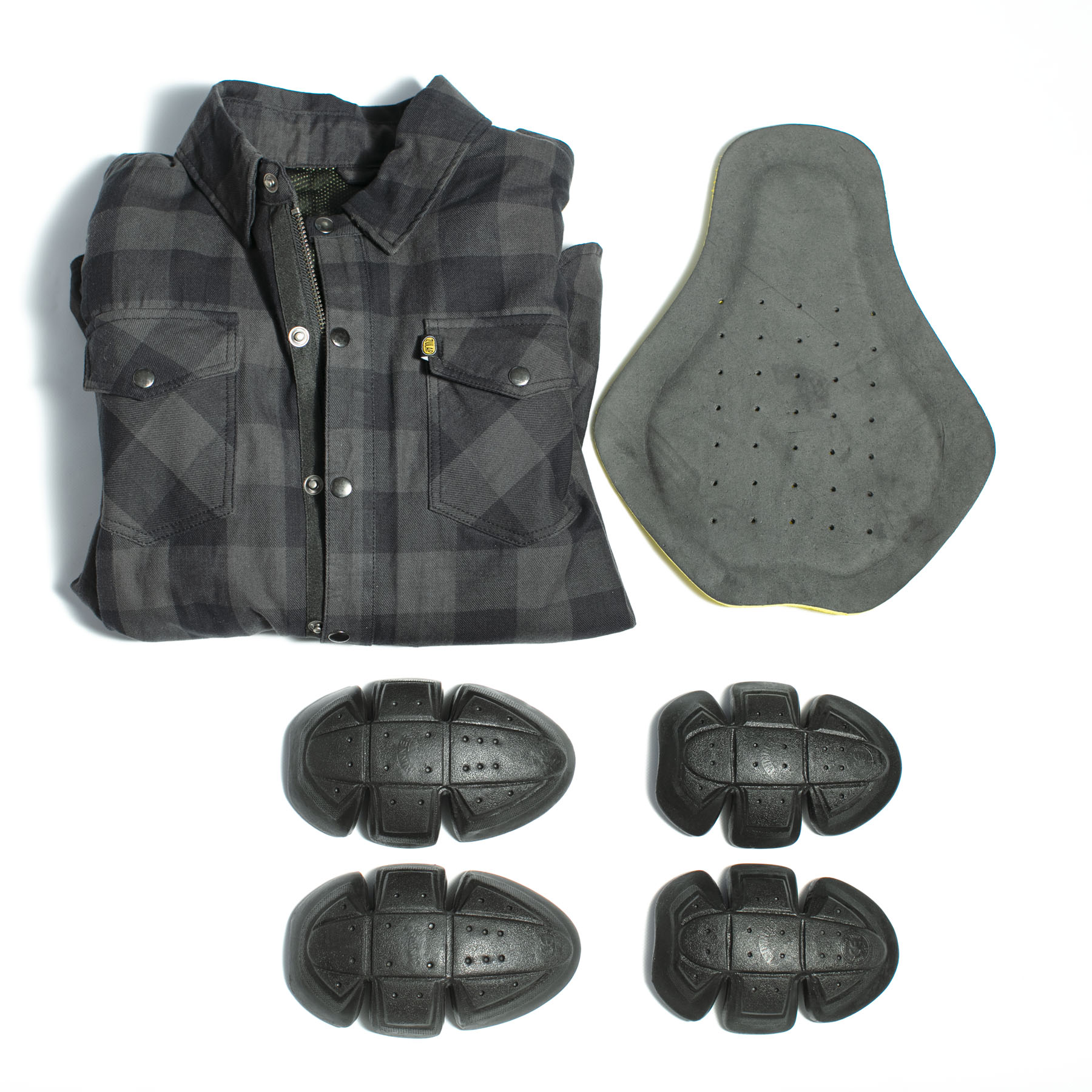 ZK1 KEVLAR® LINED RIDING JACKET dark grey