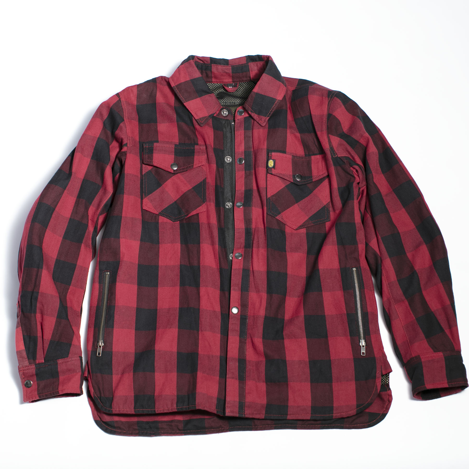 ZK1 KEVLAR® LINED RIDING JACKET dark red